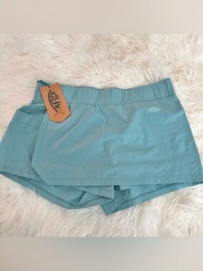 AFTCO Women's Teal Skort with Built-In Shorts
